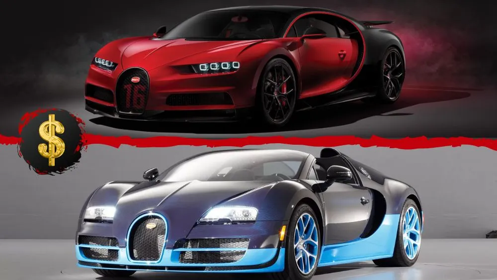 Bugatti Chiron vs Bugatti Veyron Price