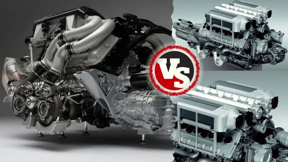 Bugatti Chiron vs Veyron engine